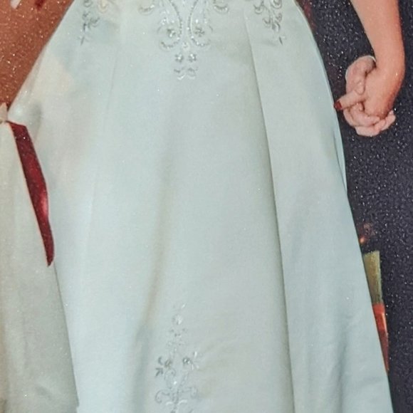 Sz 14 Alfred Angelo Claret/Ivory Wedding Dress - Picture 4 of 8